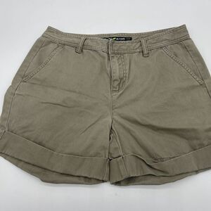DKNY Jeans Shorts Trade Mark Jeans with Zipper & Pockets Belt Loop Green Sz 6